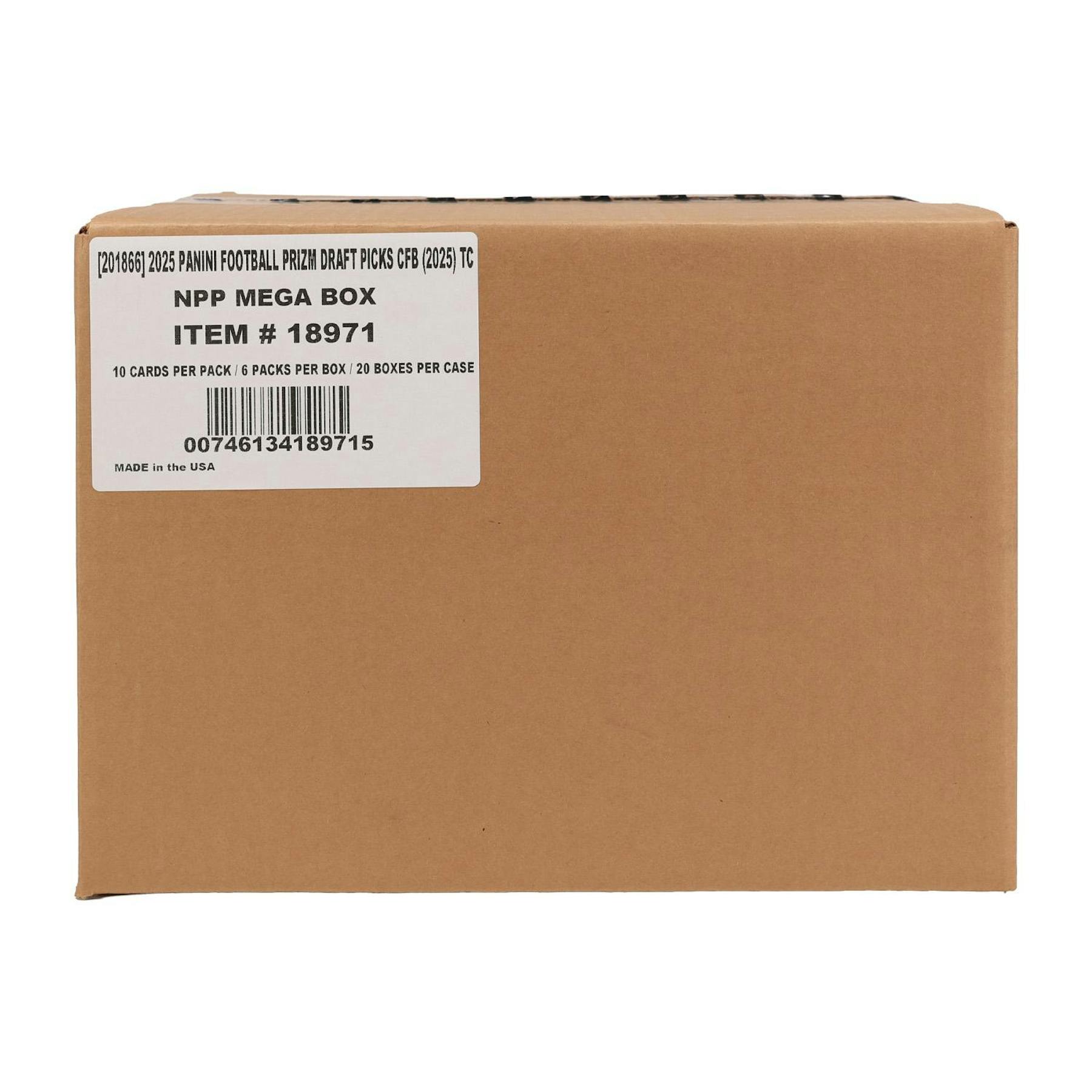 2025 Panini Prizm Draft Picks Football Mega 20-Box Case (Gold Ice and Gold Flash)