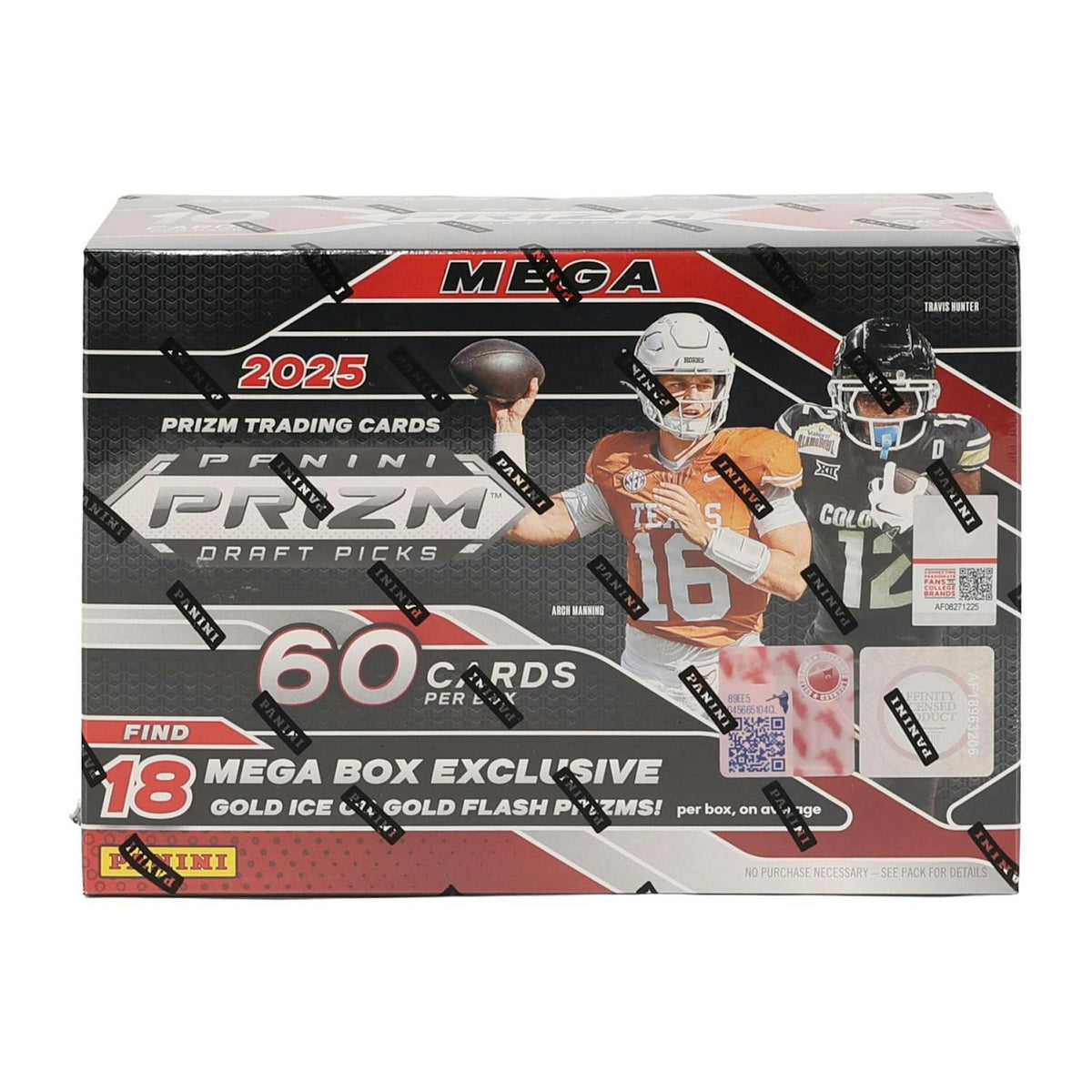 2025 Panini Prizm Draft Picks Football Mega Box (Gold Ice and Gold Flash)
