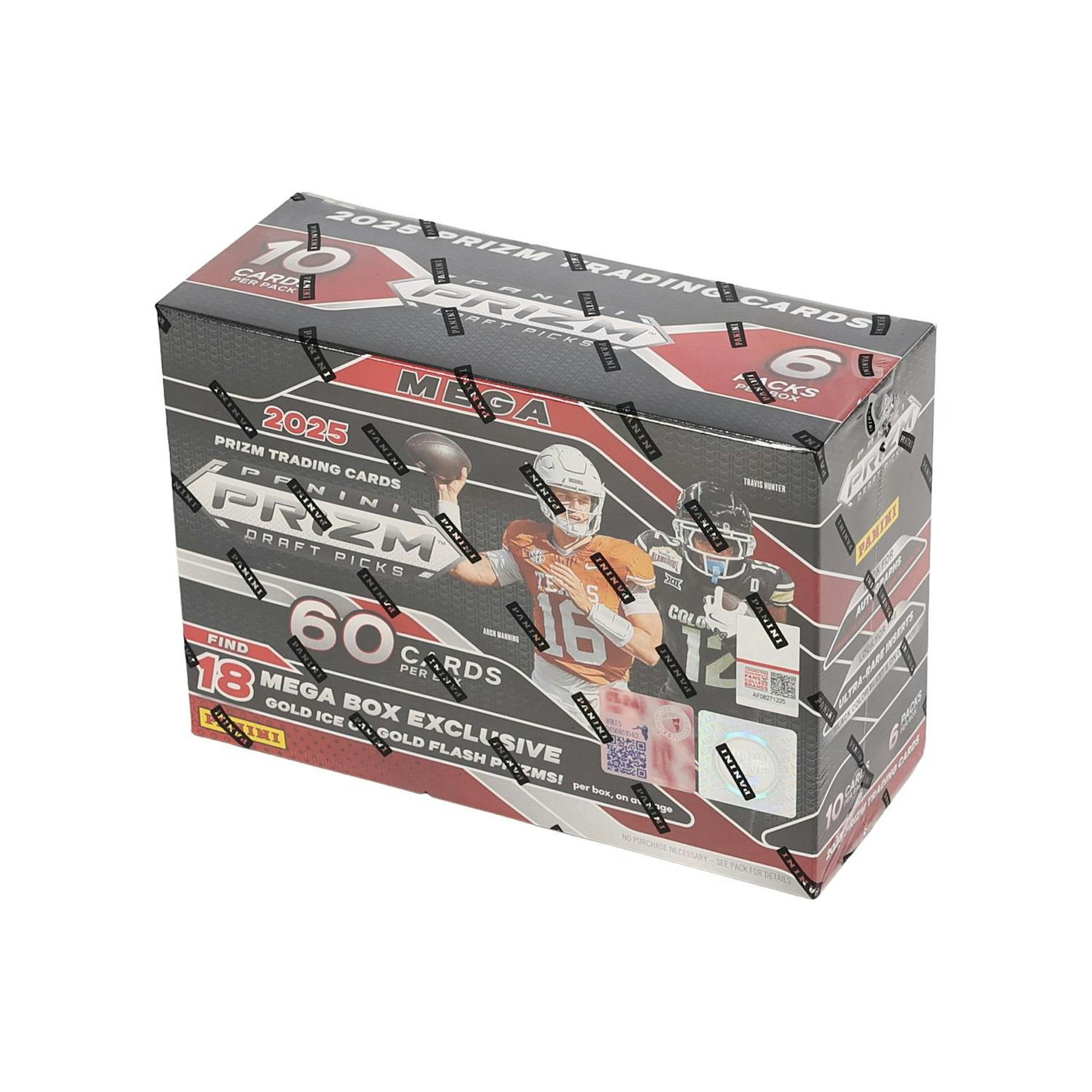 2025 Panini Prizm Draft Picks Football Mega 20-Box Case (Gold Ice and Gold Flash)