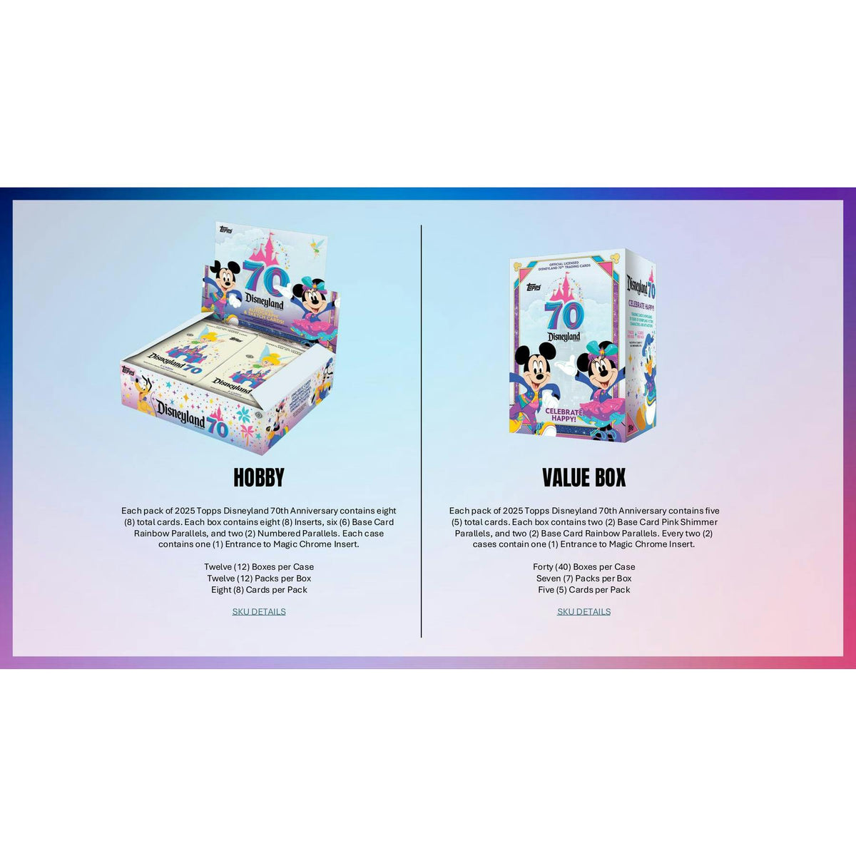 2025 Topps Disneyland 70th Anniversary Blaster 40-Box Case