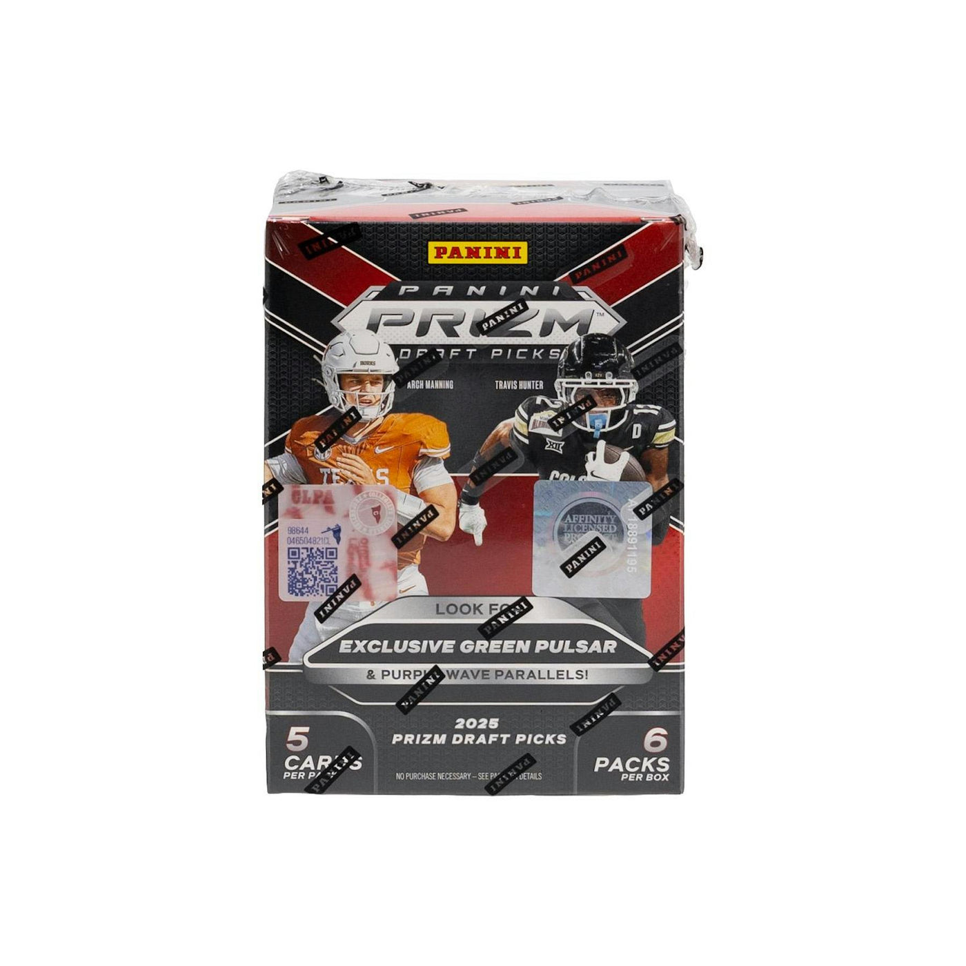 2025 Panini Prizm Draft Picks Football Blaster 20-Box Case (Green Pulsar Parallels)