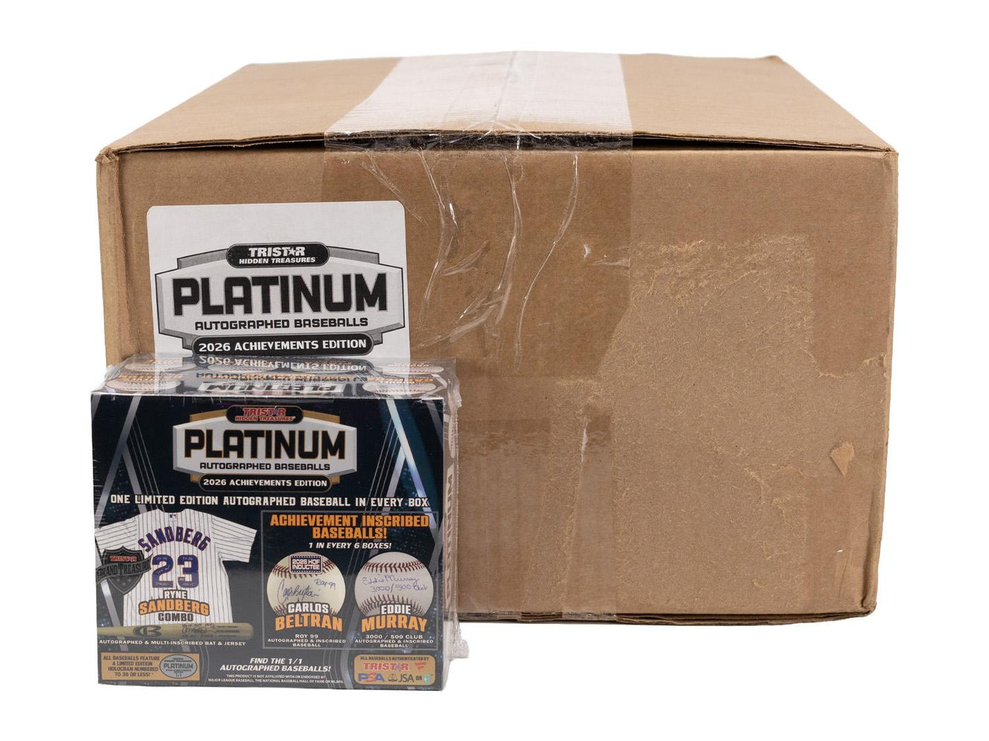 2026 TriStar Hidden Treasures Platinum Autographed Baseball Achievements Edition Hobby 12-Box Case