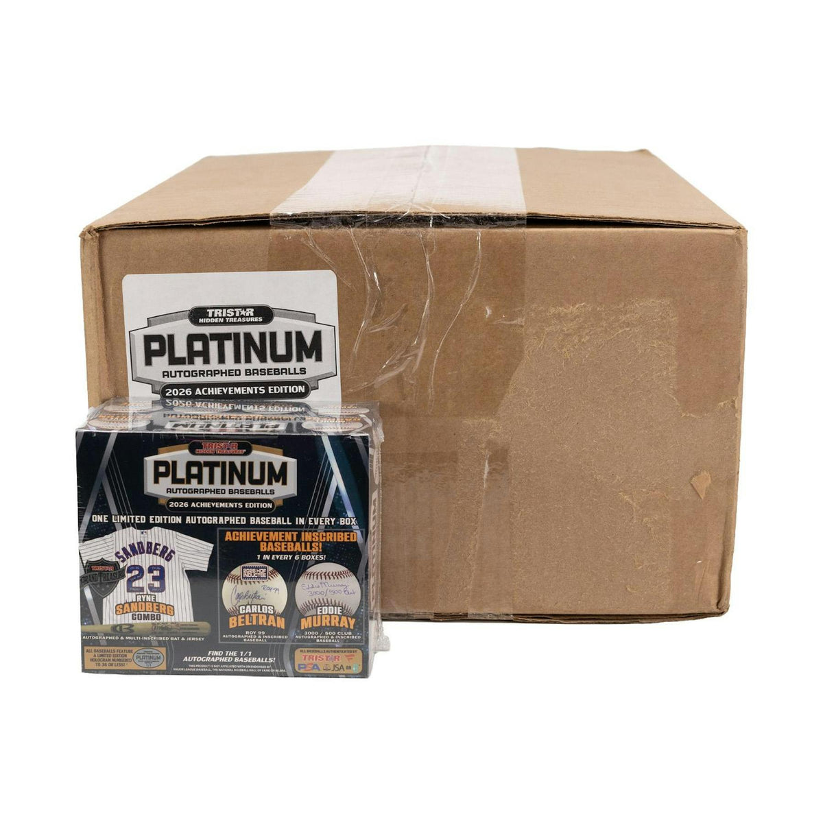 2026 TriStar Hidden Treasures Platinum Autographed Baseball Achievements Edition Hobby 12-Box Case