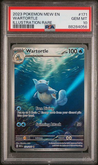 2023 Pokemon 151 Wartortle Illustration Rare #171 PSA 10