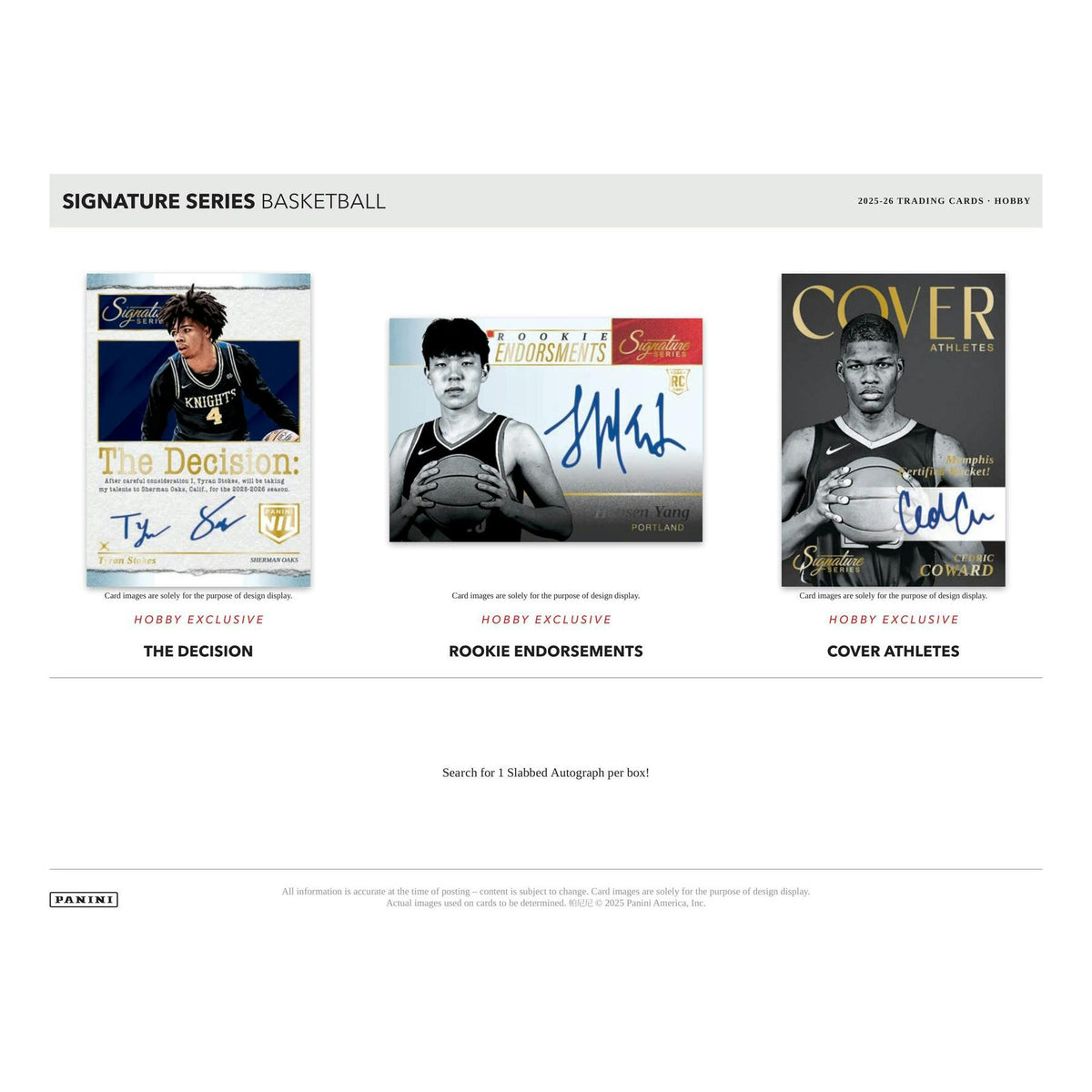 2025/26 Panini Signature Series Basketball Hobby Box