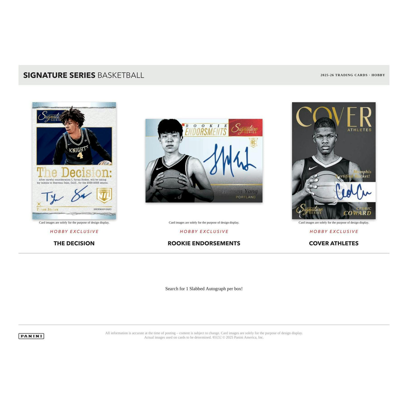2025/26 Panini Signature Series Basketball Hobby 12-Box Case