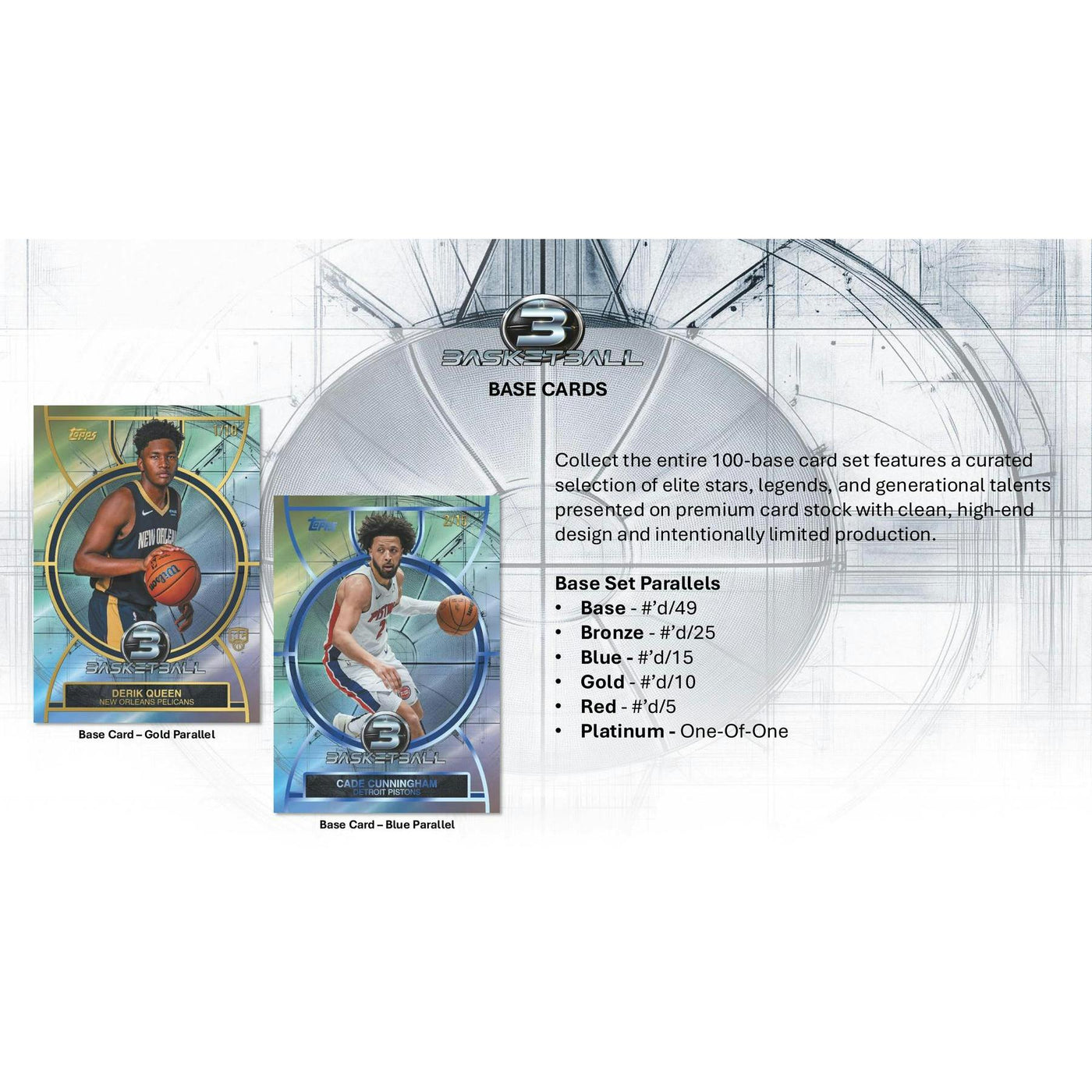 2025/26 Topps Three Basketball Hobby 4-Box Case