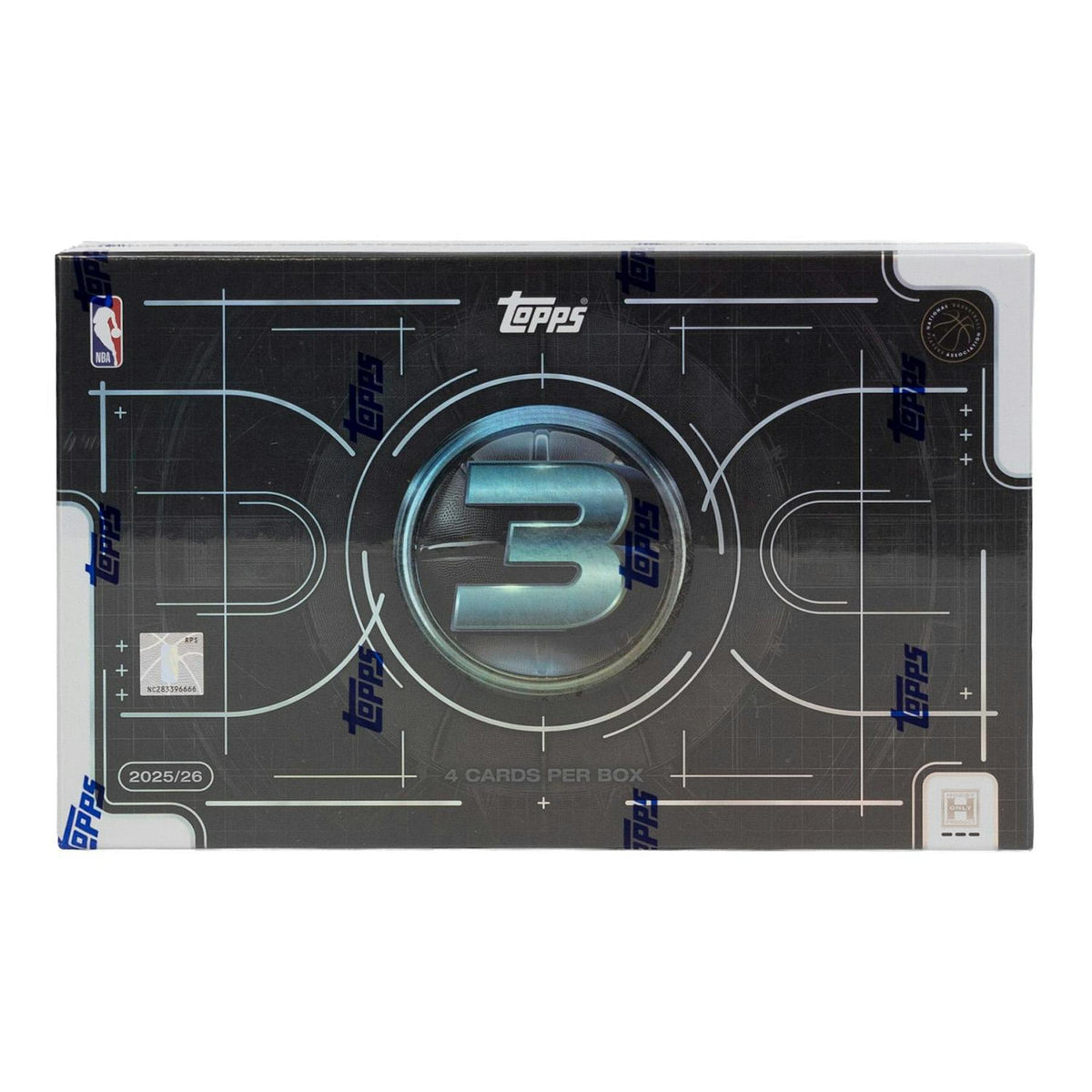 2025/26 Topps Three Basketball Hobby 4-Box Case