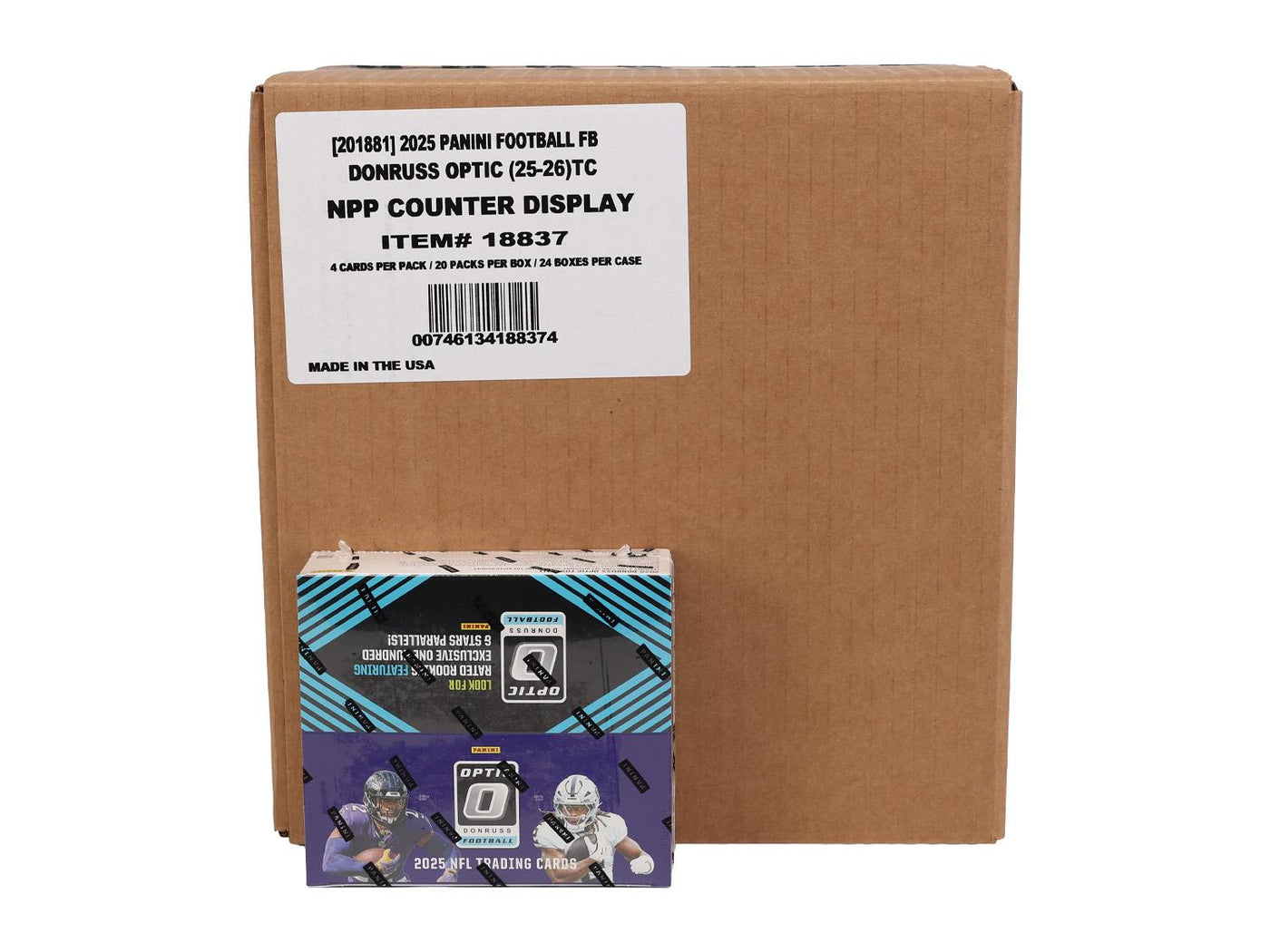 2025 Panini Donruss Optic Football 20-Pack Retail 24-Box Case