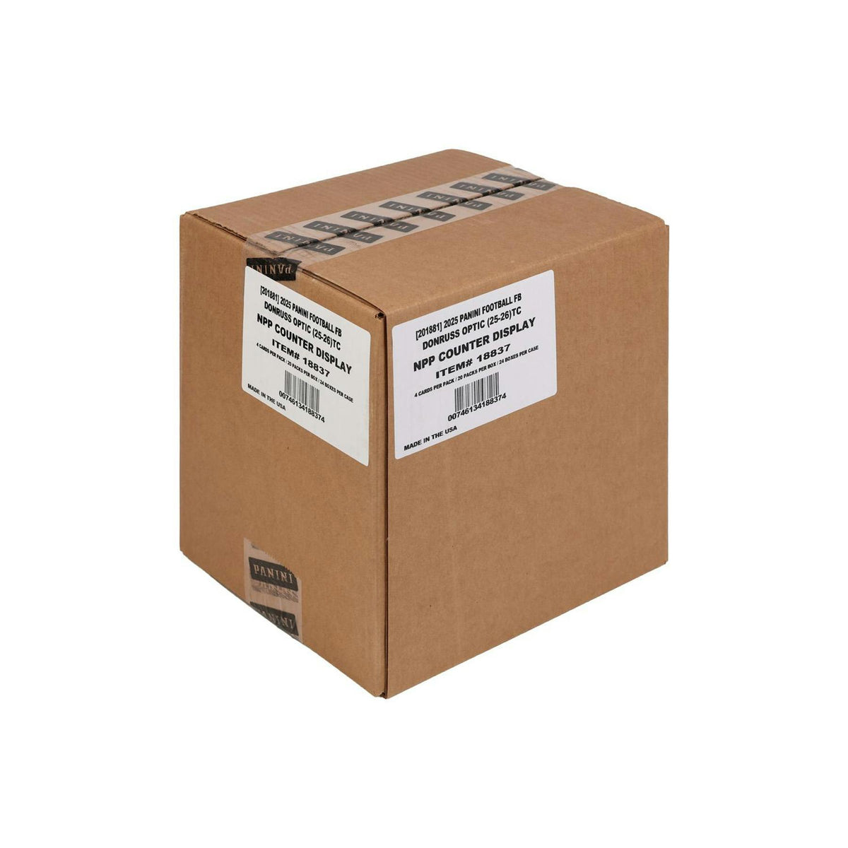 2025 Panini Donruss Optic Football 20-Pack Retail 24-Box Case