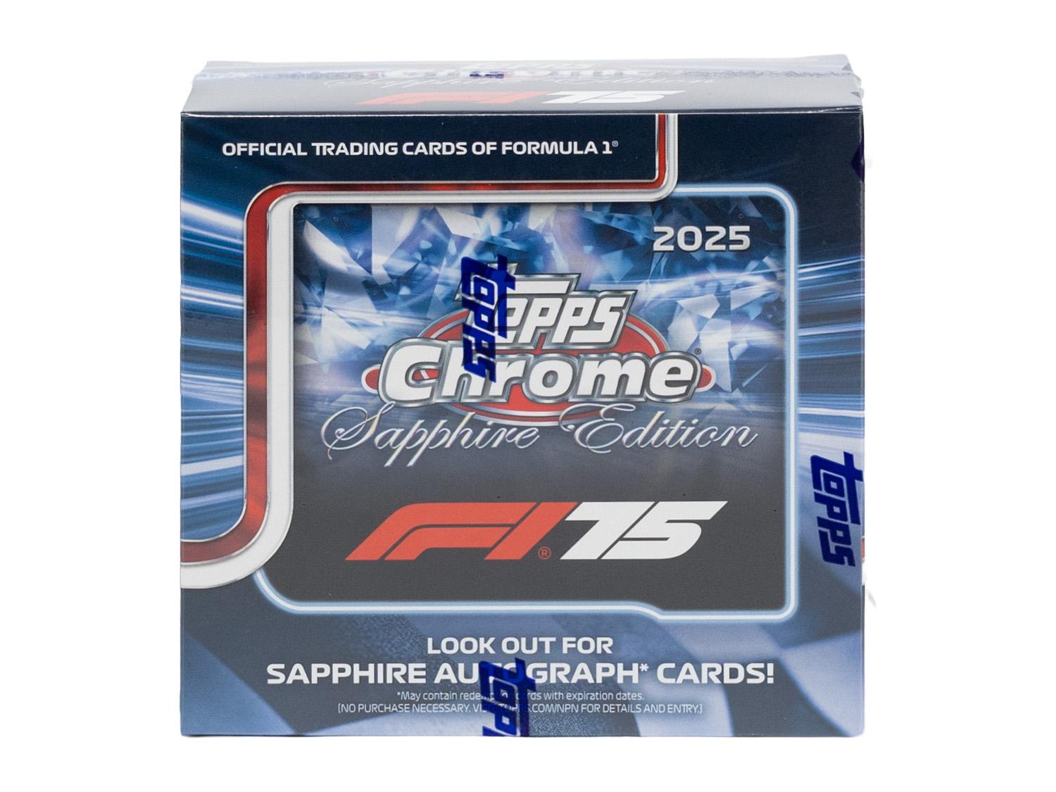2025 Topps Chrome F1 Formula 1 Sapphire Edition Box