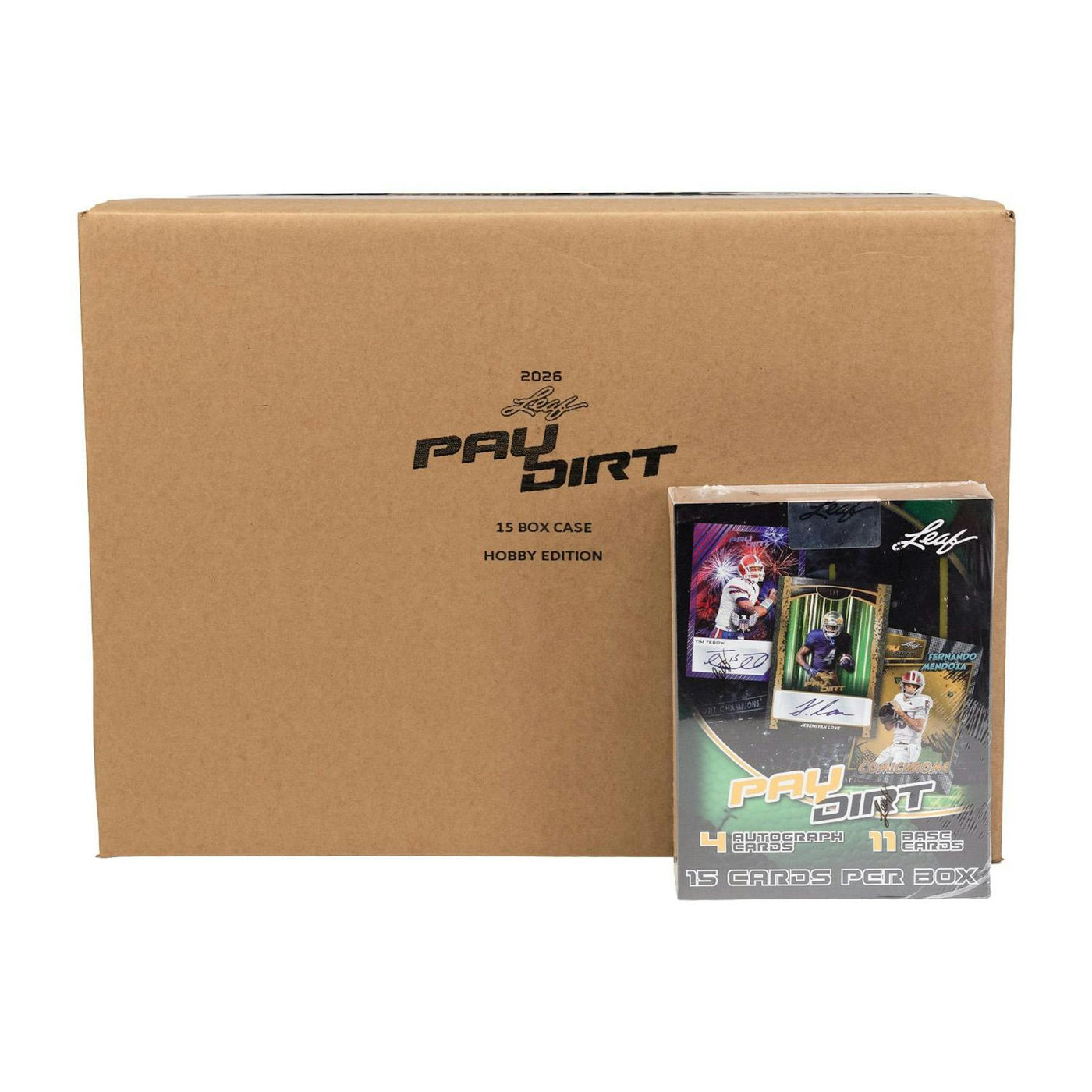 2026 Leaf Paydirt Football Hobby 15-Box Case