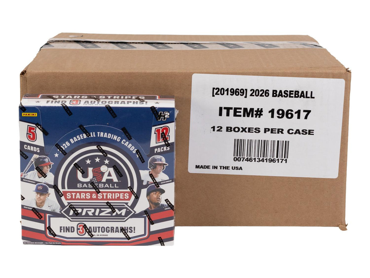 2026 Panini USA Stars & Stripes Prizm Baseball H2 12-Box Case
