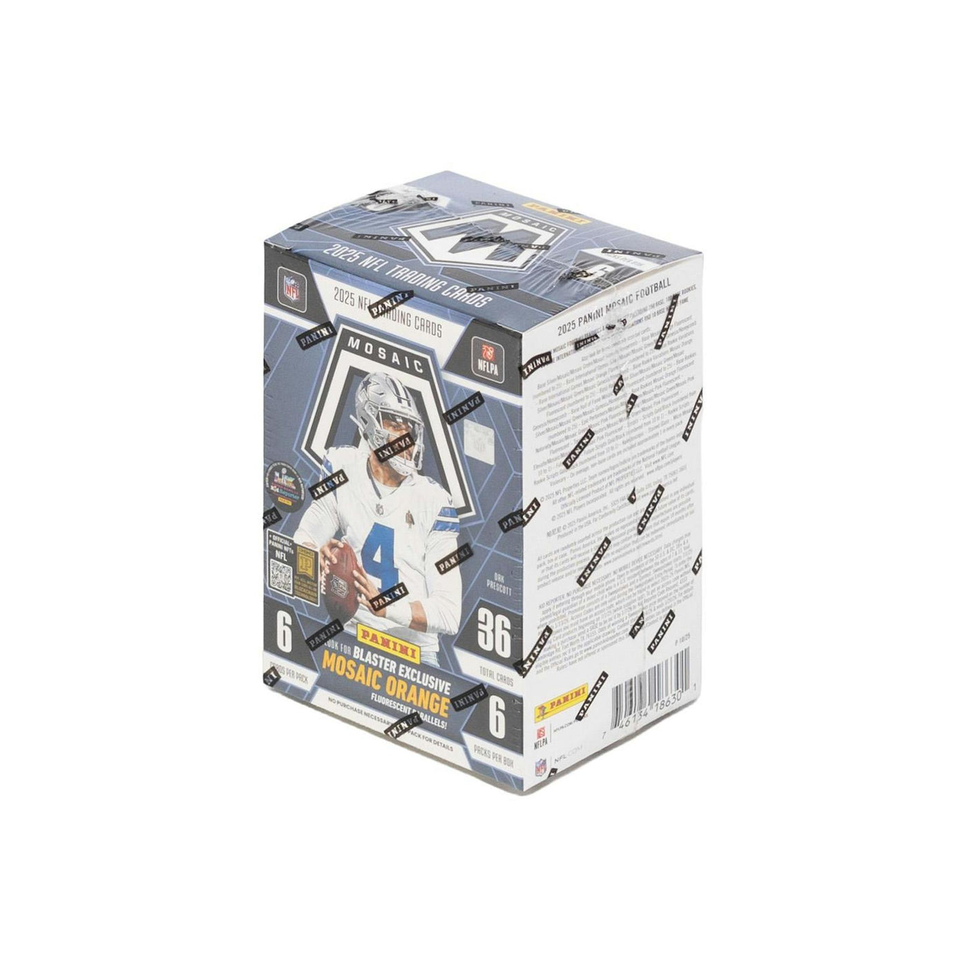 2025 Panini Mosaic Football Blaster Box (Mosaic Orange Parallels!) (Blue Box)