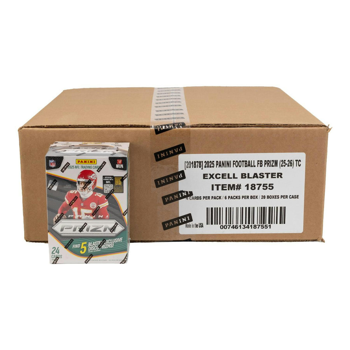 2025 Panini Prizm Football Blaster 20-Box Case (Disco Prizms!)