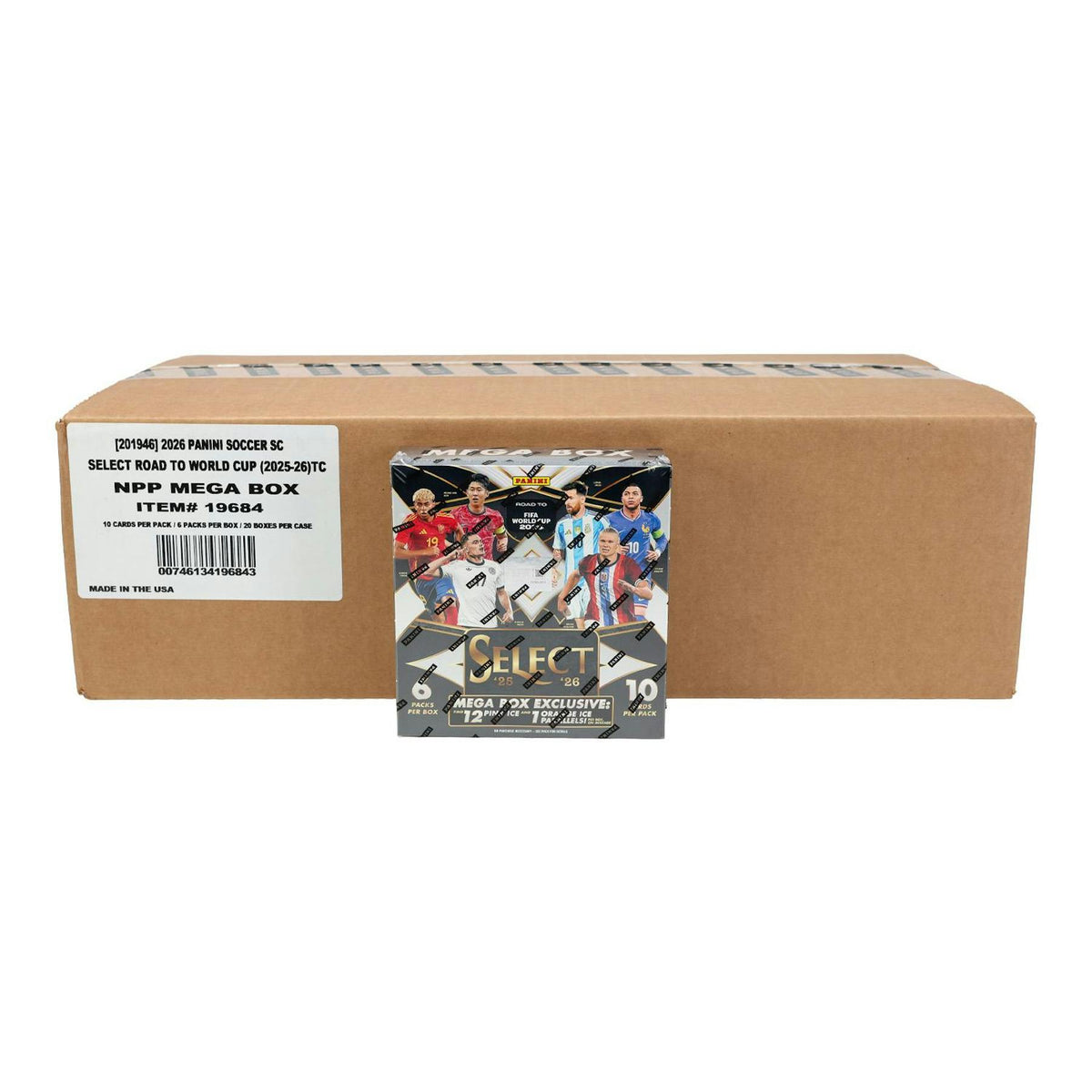 2025/26 Panini Select Road to FIFA World Cup Soccer Mega 20-Box Case