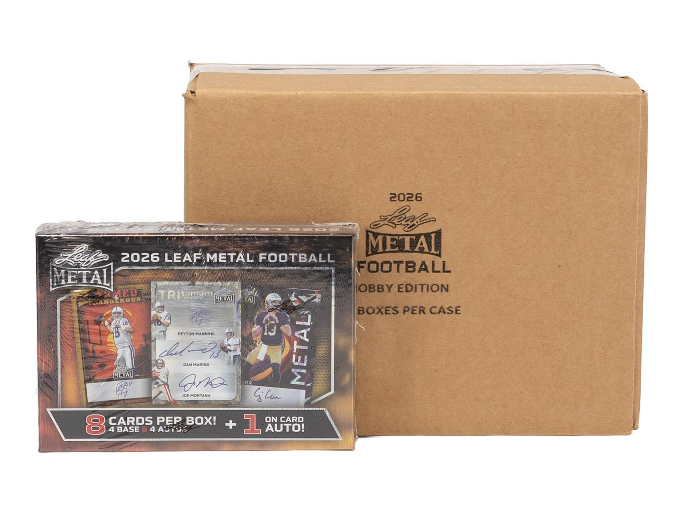 2026 Leaf Metal Football Hobby 10-Box Case
