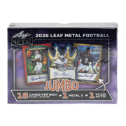 2026 Leaf Metal Football Hobby Jumbo 8-Box Case
