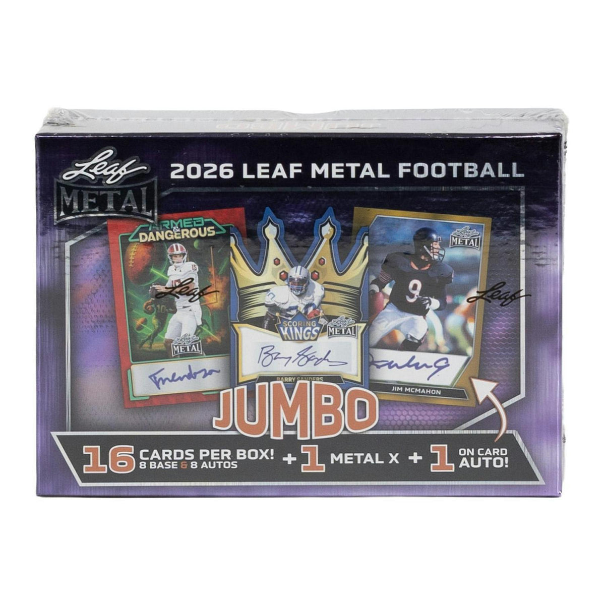 2026 Leaf Metal Football Hobby Jumbo Box