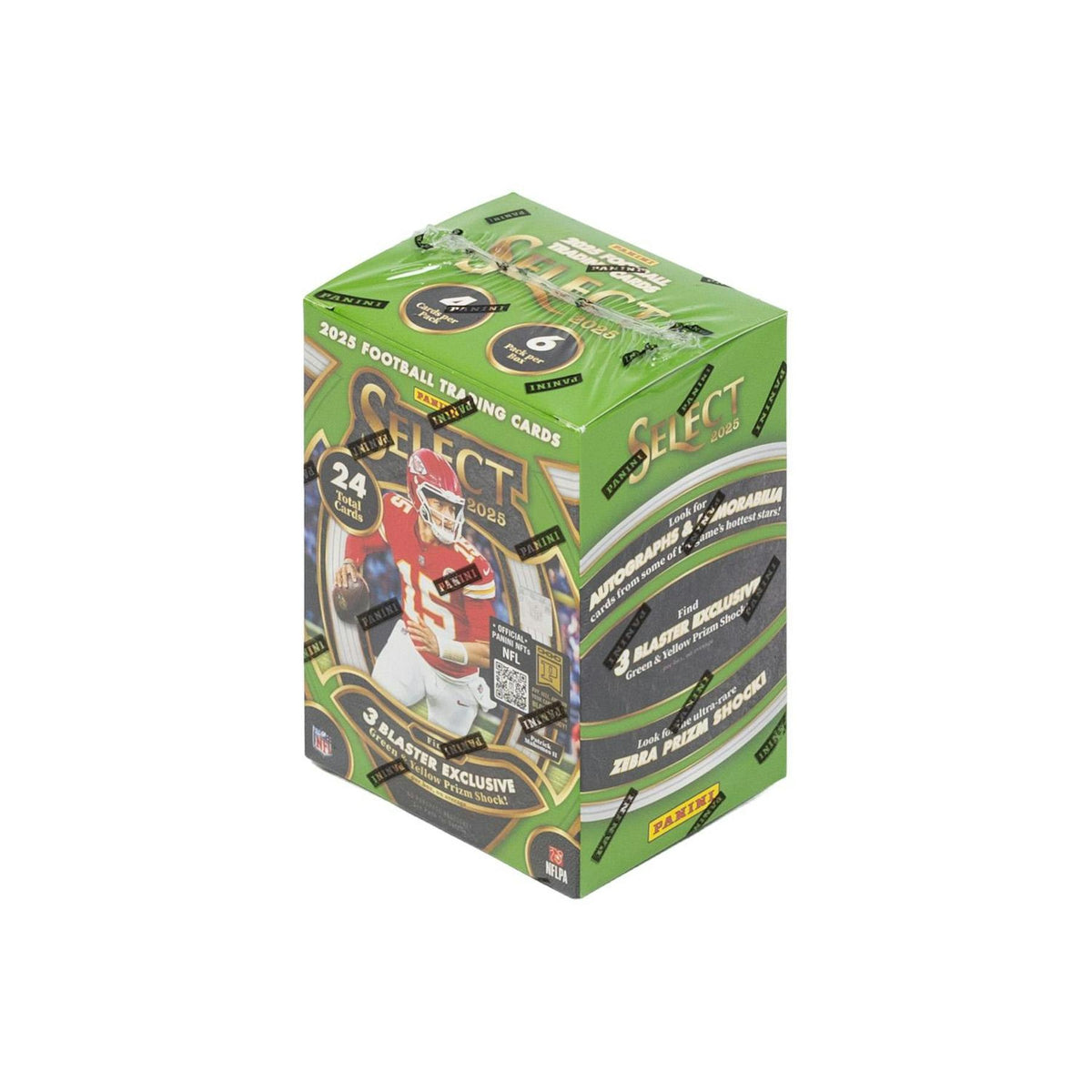 2025 Panini Select Football Blaster Box (Green & Yellow Prizms!) (Green Box)