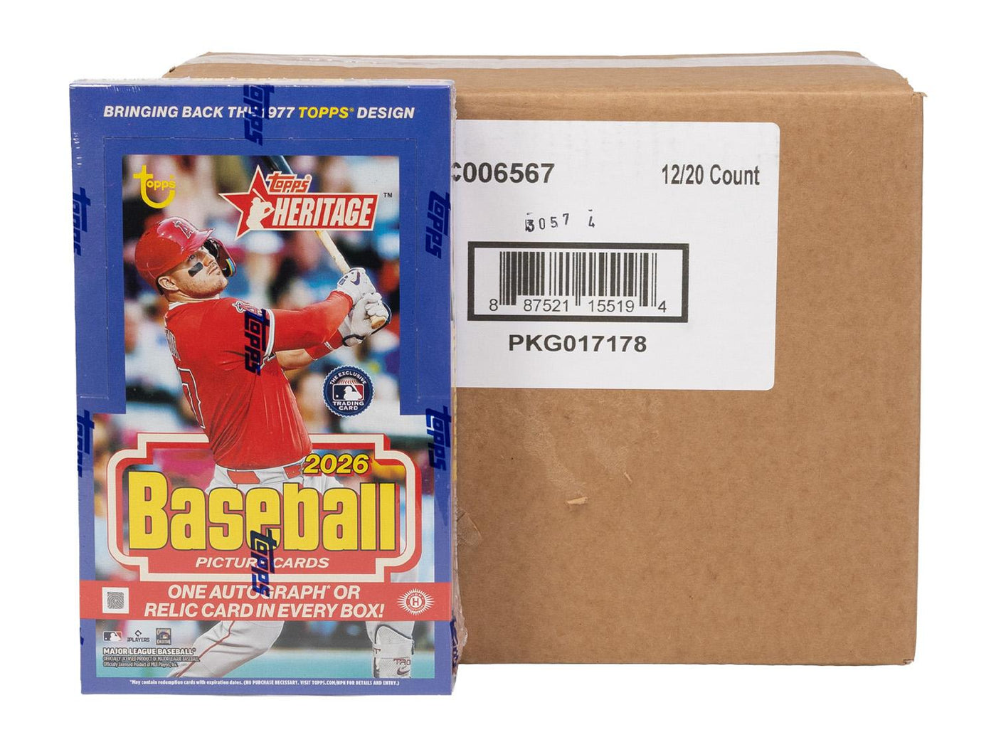 2026 Topps Heritage Baseball Hobby 12-Box Case