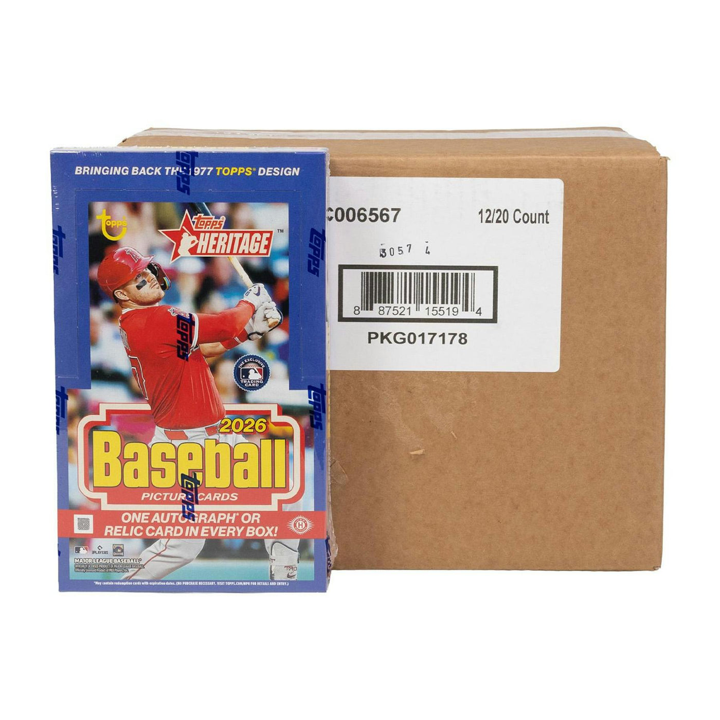 2026 Topps Heritage Baseball Hobby 12-Box Case