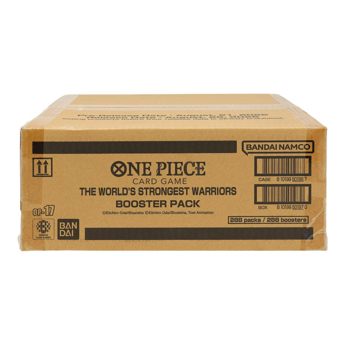 One Piece TCG: The World's Strongest Warriors (OP-17) Booster 12-Box Case