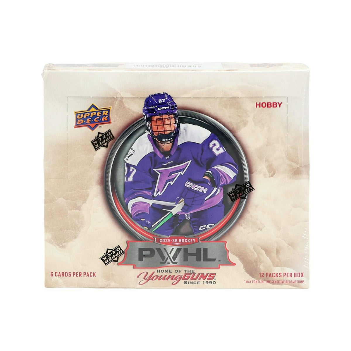 2025/26 Upper Deck PWHL Hockey Hobby 16-Box Case