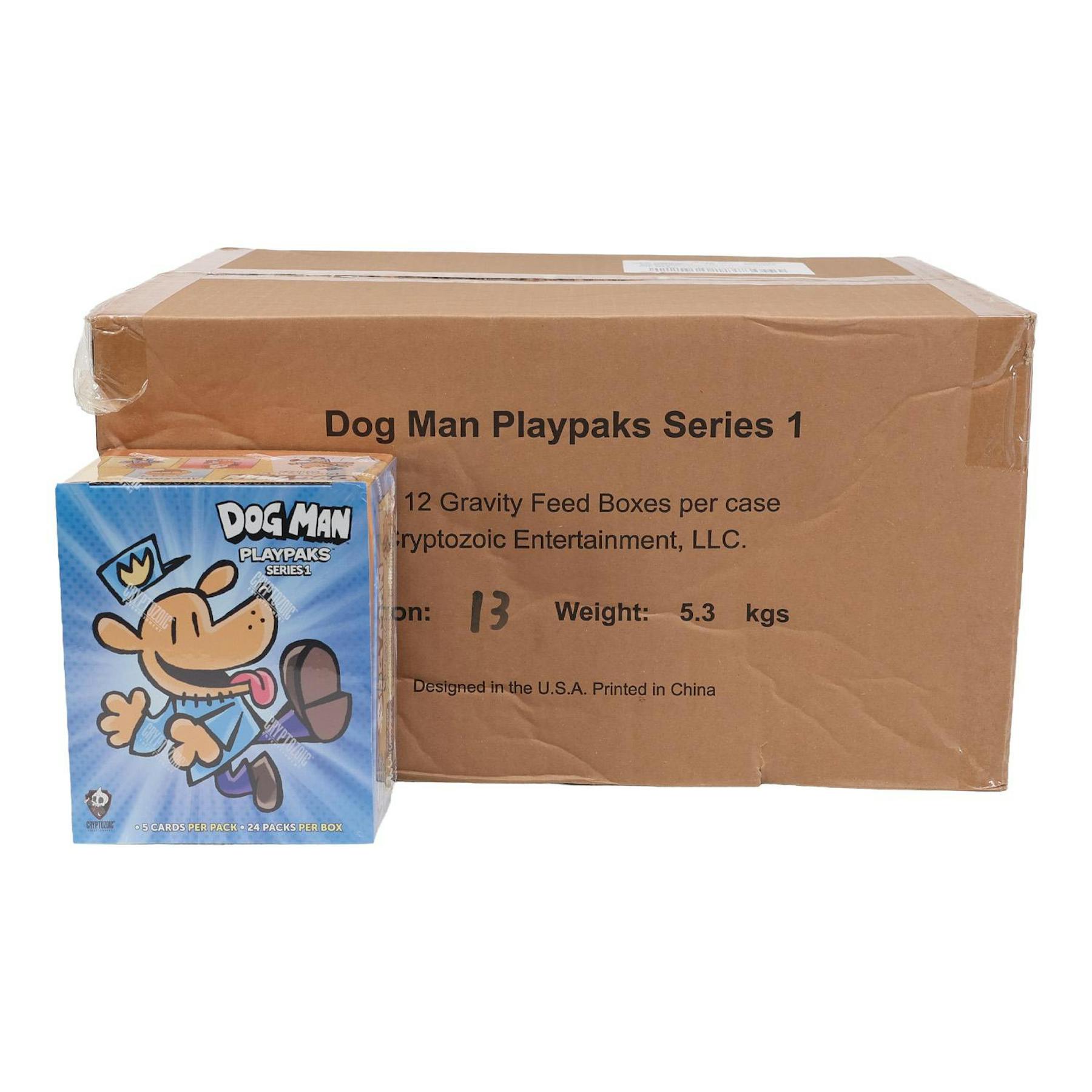 2026 Cryptozoic Dog Man Playpaks: Series 1 Gravity Feed 12-Box Case