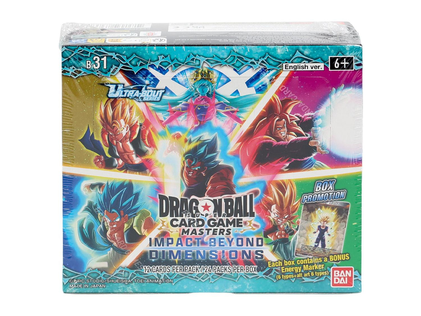 Dragon Ball Super TCG: Masters Ultra Bout Impact Beyond Dimensions (B31) Booster Box