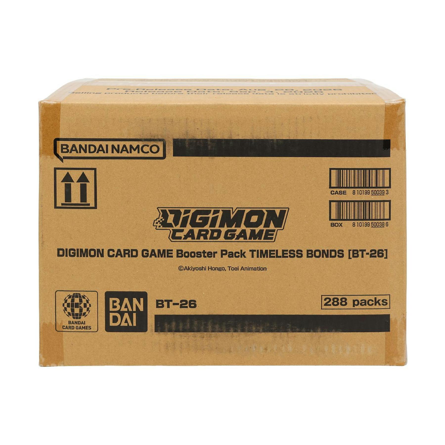 Digimon Timeless Bonds Booster 12-Box Case (Presell)