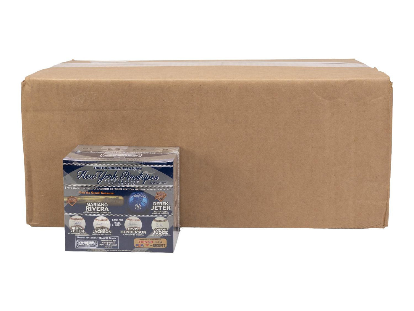 2026 TriStar Hidden Treasures New York Pinstripes Autographed Baseballs Hobby 12-Box Case