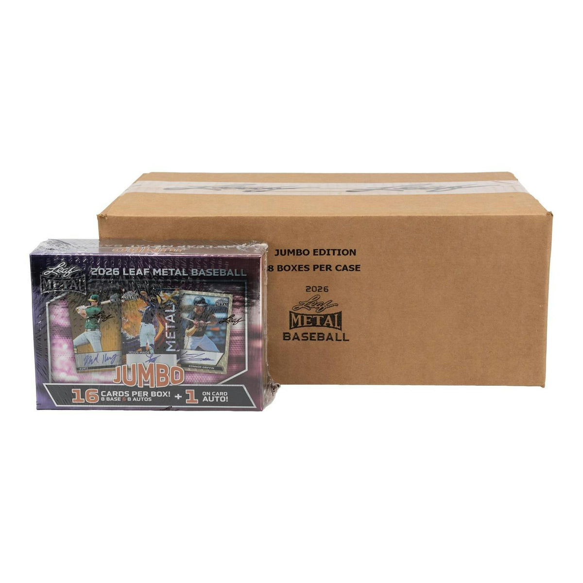 2026 Leaf Metal Baseball Hobby Jumbo 8-Box Case
