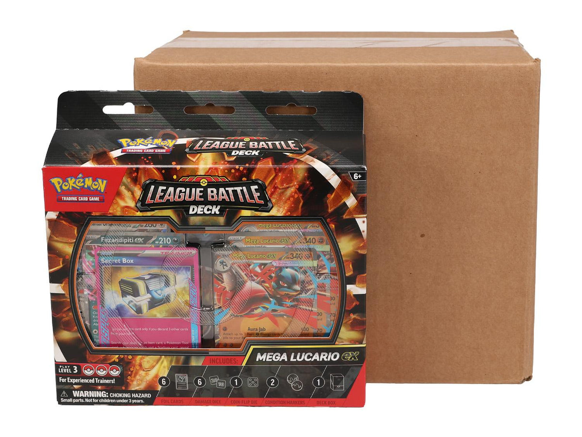 Pokemon Mega Lucario ex League Battle 6-Deck Case
