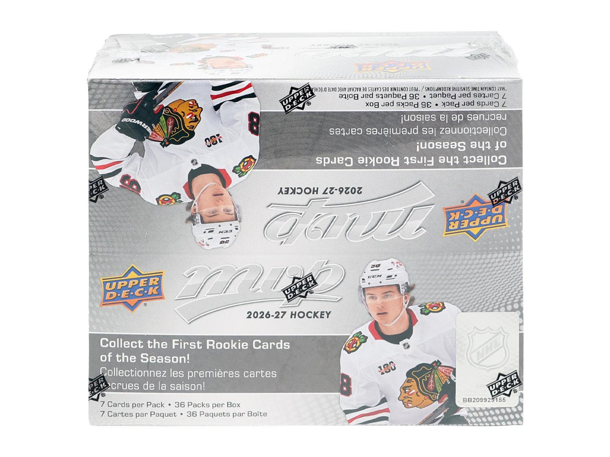 2026/27 Upper Deck MVP Hockey 36-Pack Retail Box