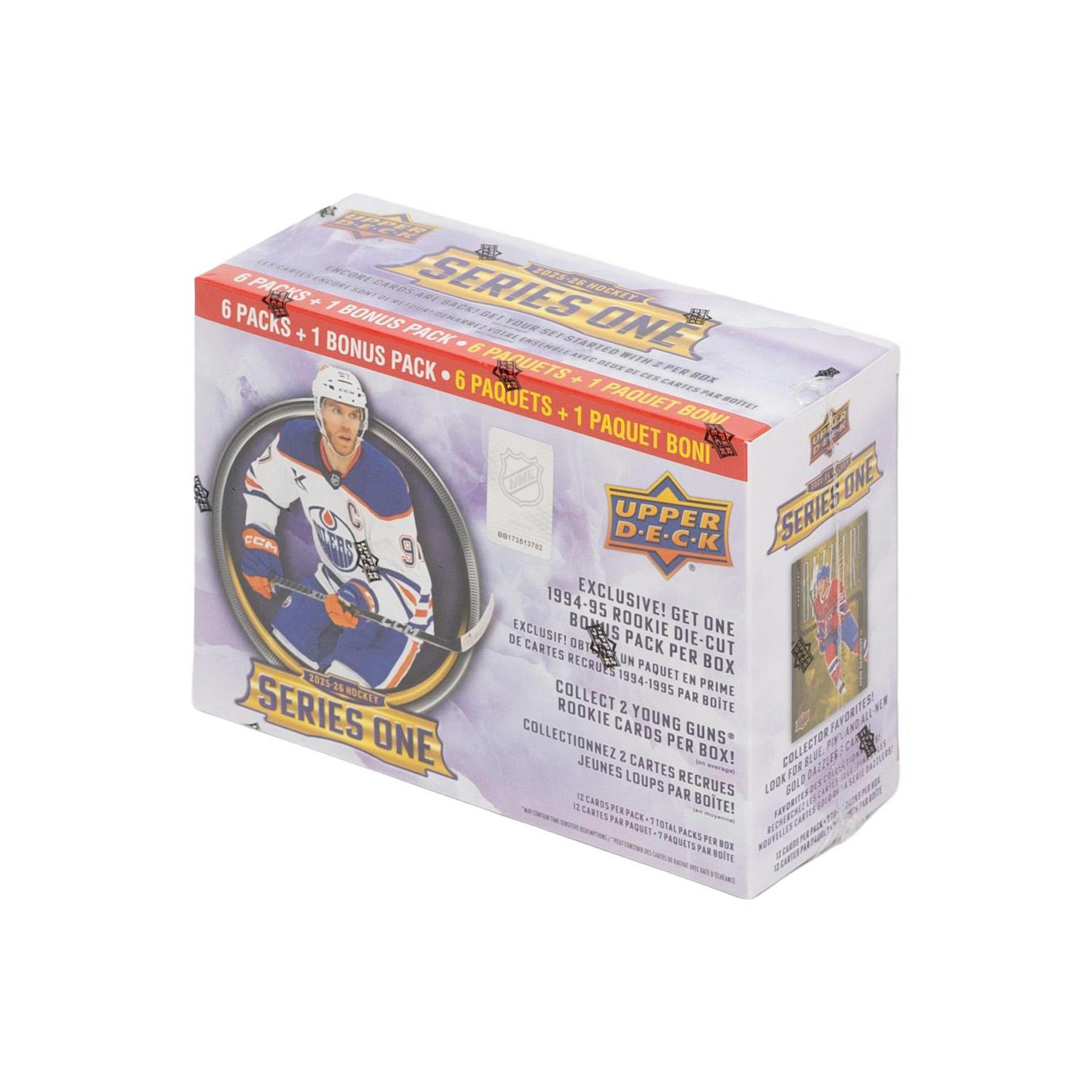 2025/26 Upper Deck Series 1 Hockey Mega Box (1994/95 Rookie Die-Cut Bonus Pack!)