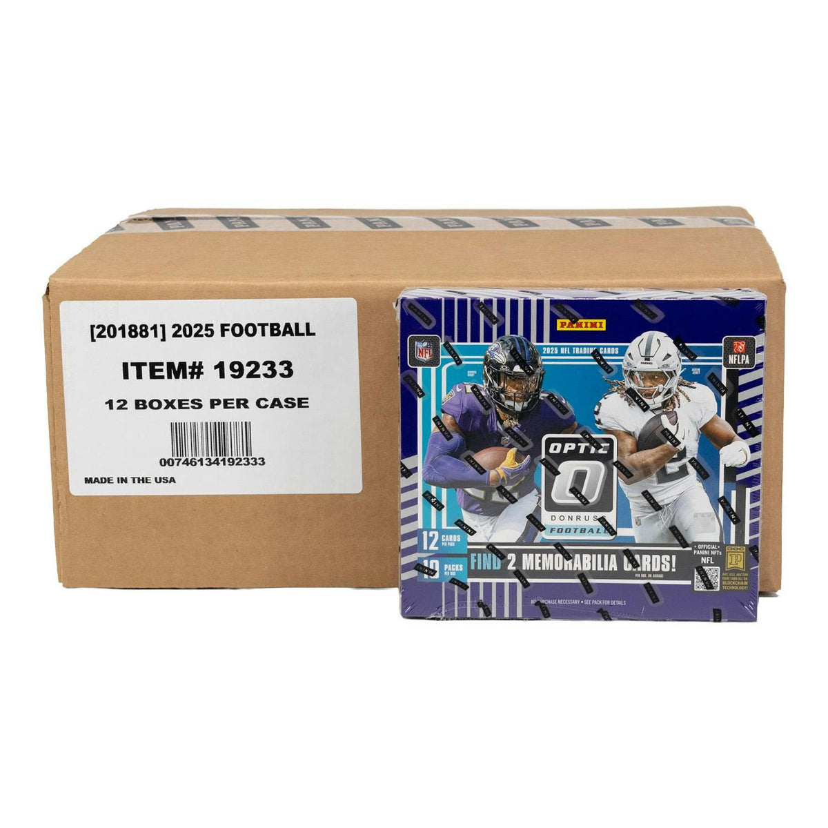 2025 Panini Donruss Optic Football Hobby Preferred 12-Box Case