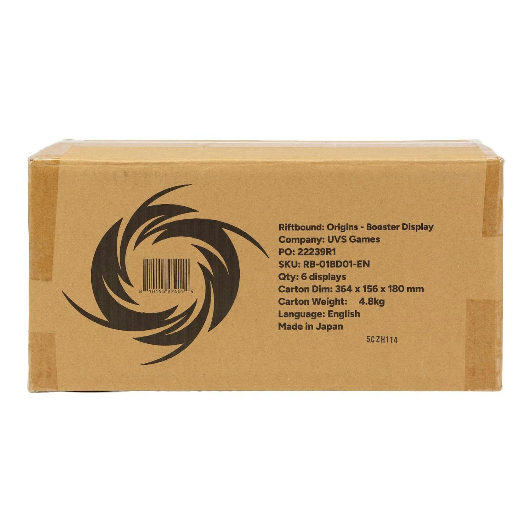 Riftbound League of Legends Origins Booster 6-Box Case (2nd/3rd Print)