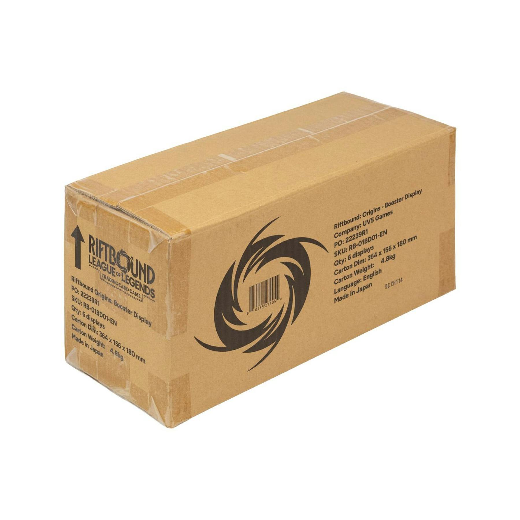 Riftbound League of Legends Origins Booster 6-Box Case (2nd/3rd Print)