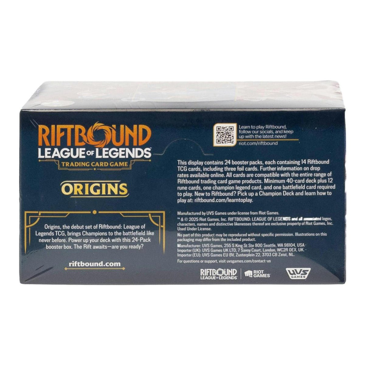 Riftbound League of Legends Origins Booster Box (2nd/3rd Print)
