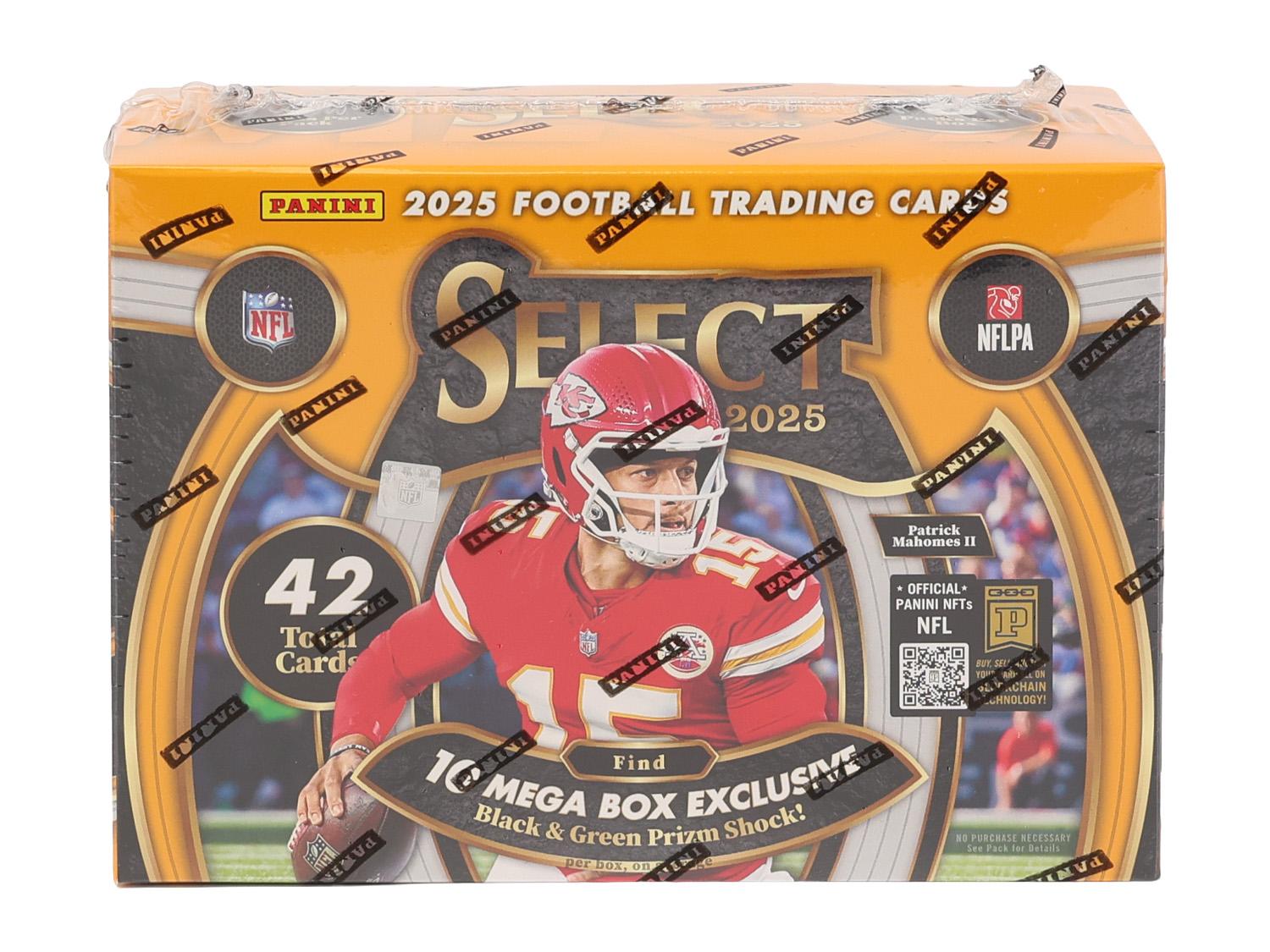2025 Panini Select Football Mega Box (Black & Green Prizm Shock Parallels!)