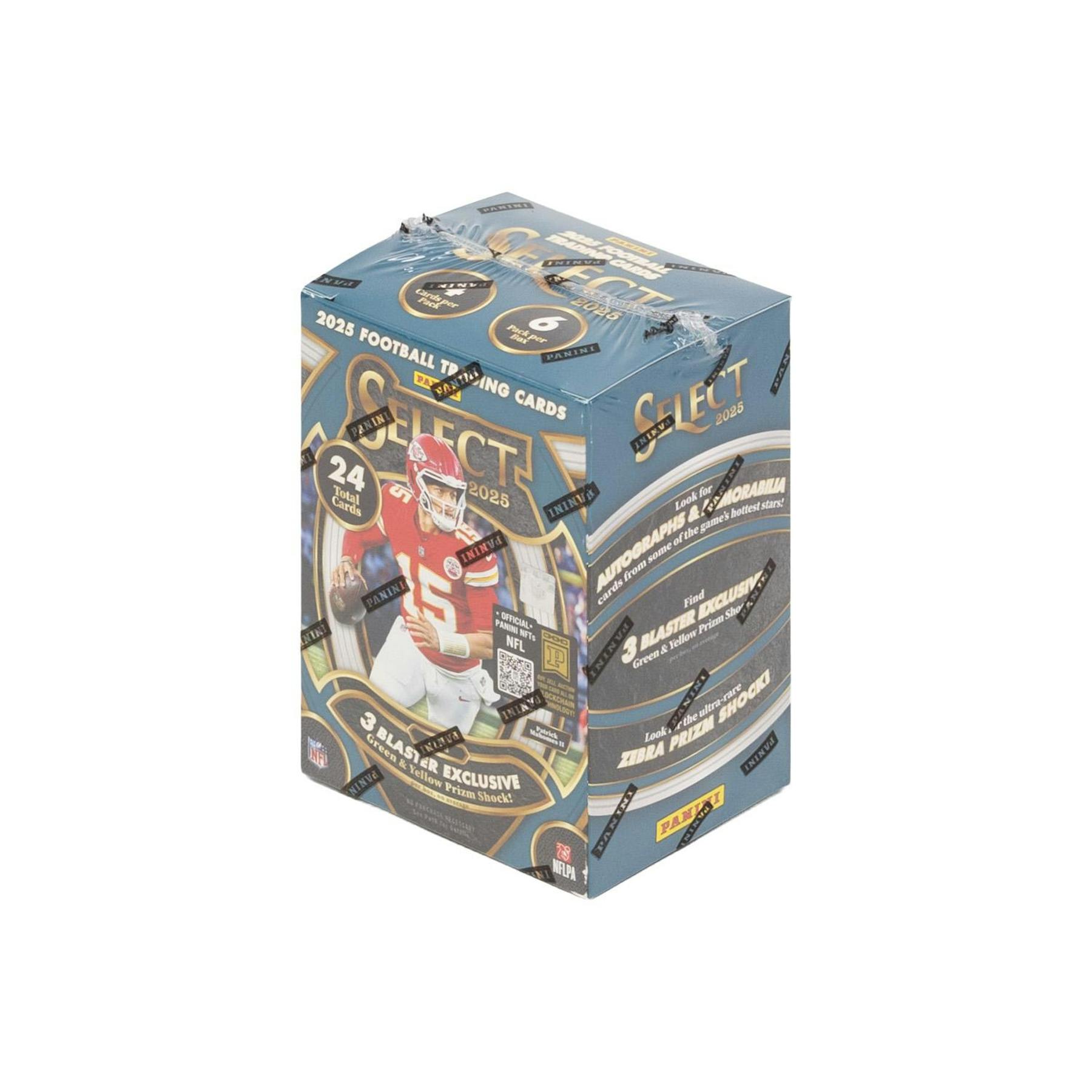 2025 Panini Select Football Blaster Box (Green & Yellow Prizms!) (Blue Box)