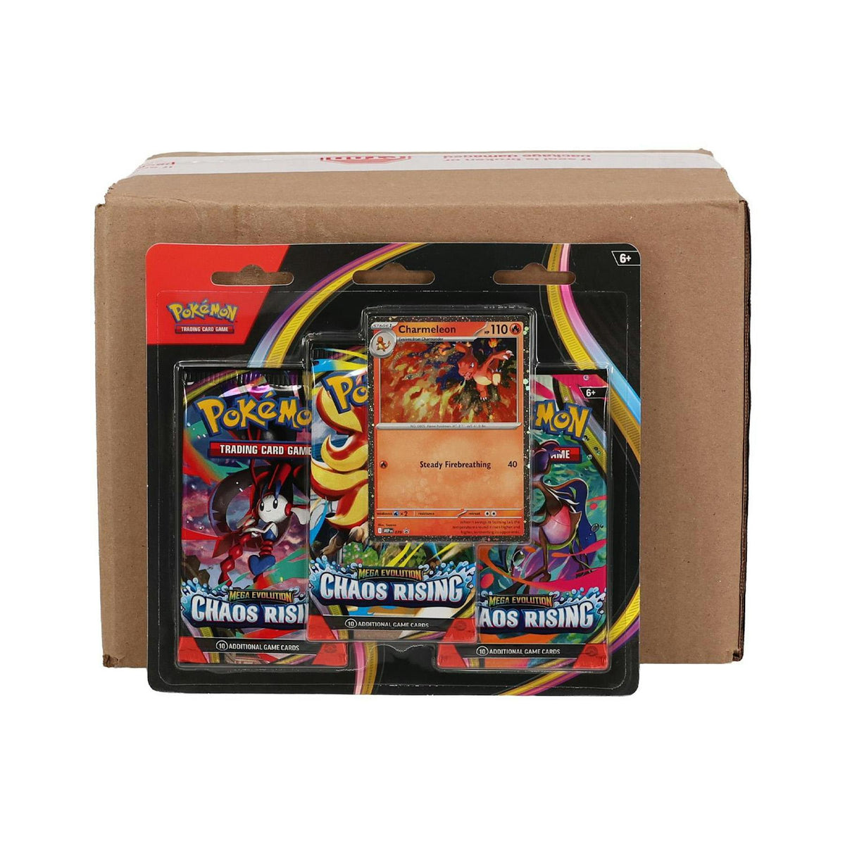 Pokemon Mega Evolution: Chaos Rising 3-Pack Blister Case (24 Ct.)