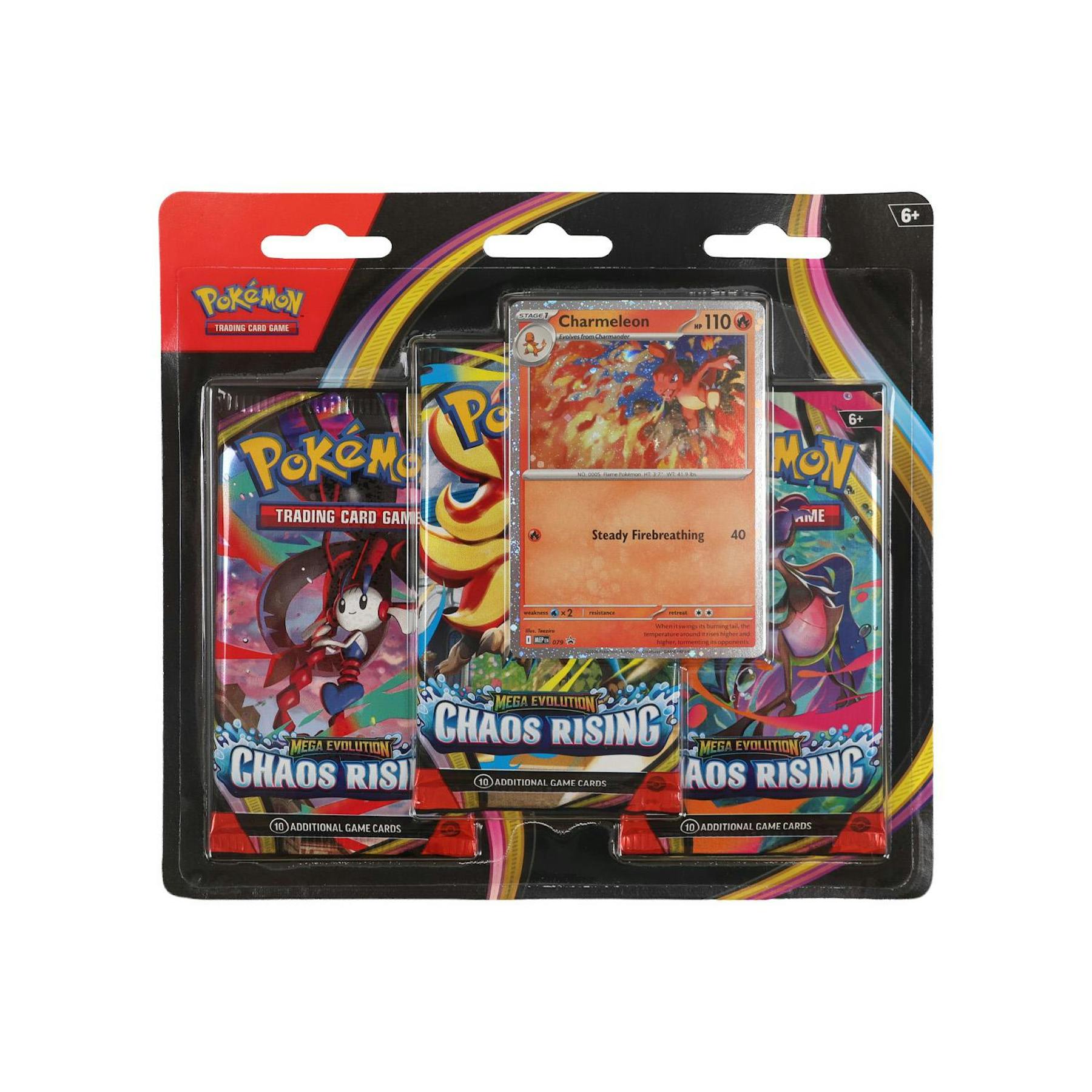 Pokemon Mega Evolution: Chaos Rising 3-Pack Blister
