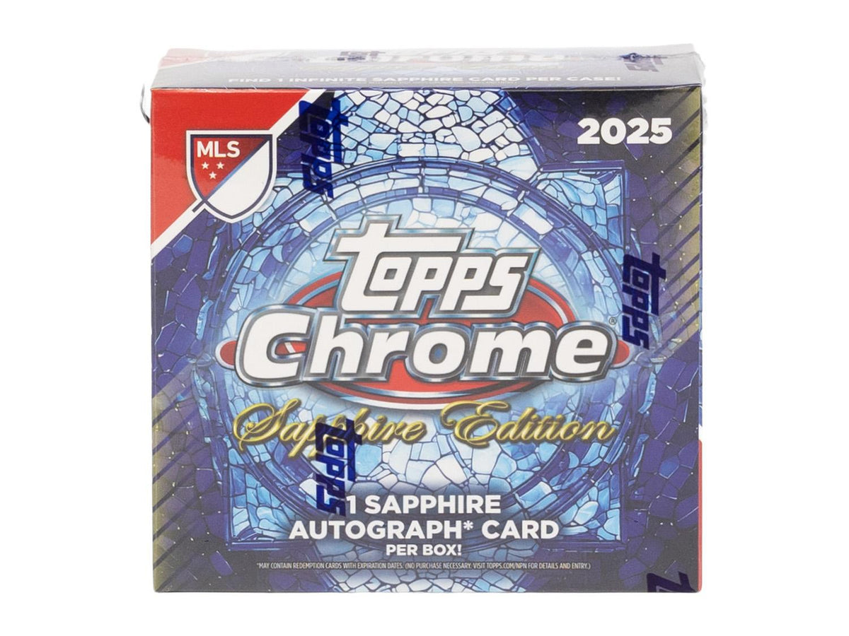 2025 Topps Chrome MLS Soccer Sapphire Edition Box