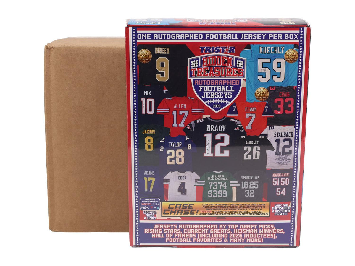 2026 TriStar Hidden Treasures Autographed Football Jersey Hobby 5-Box Case