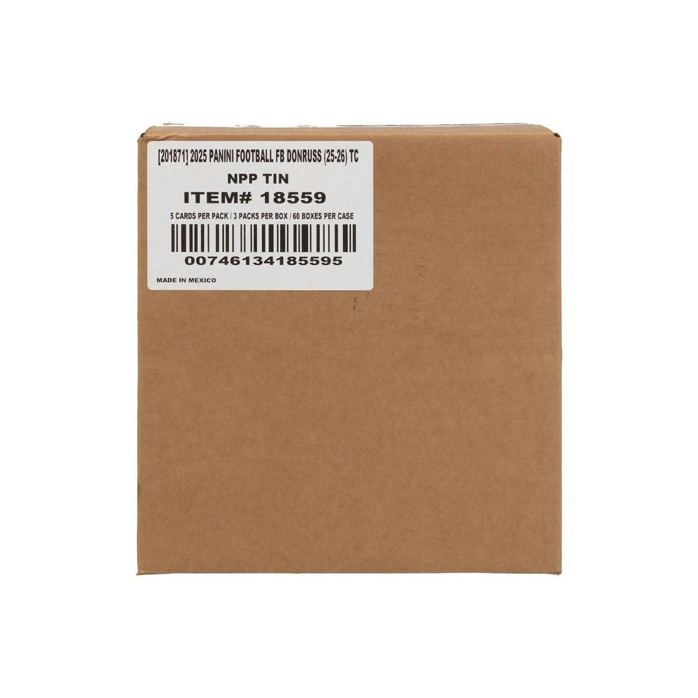 2025 Panini Donruss Football Winter Holiday 60-Tin Case (Box)