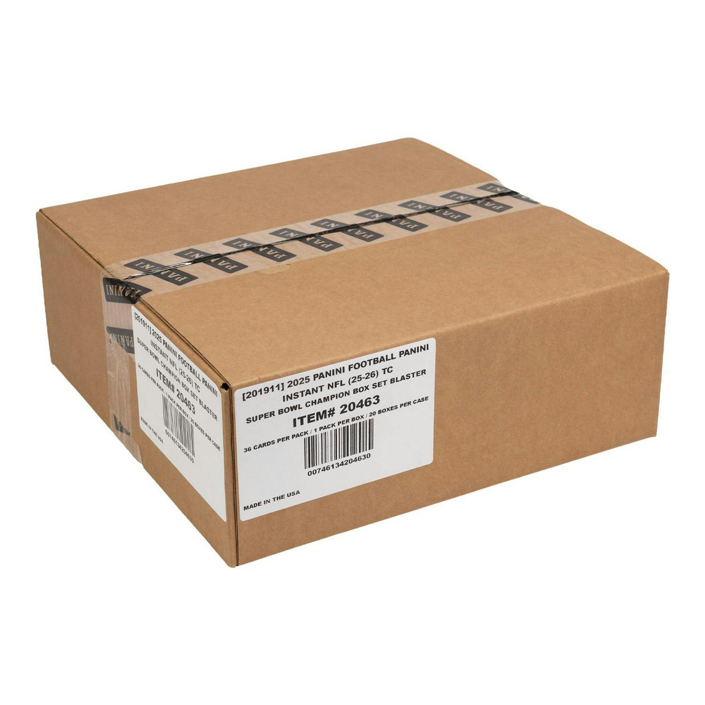 2025 Panini Seattle Seahawks Super Bowl LX Champions Set 20-Box Case