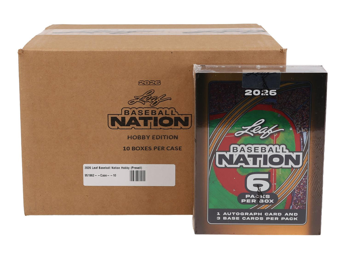 2026 Leaf Baseball Nation Hobby 10-Box Case