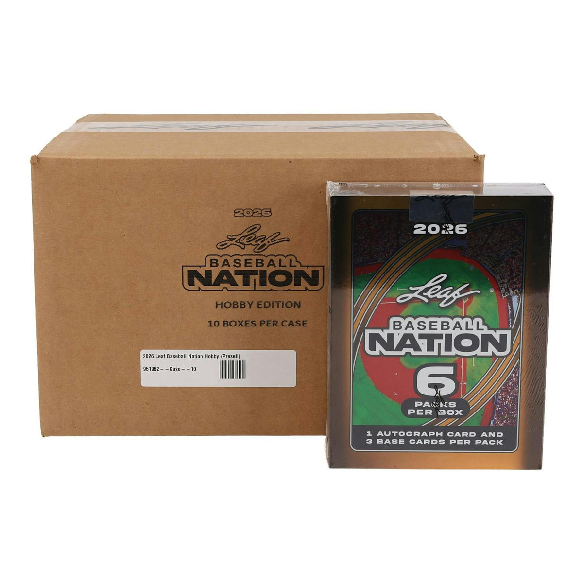 2026 Leaf Baseball Nation Hobby 10-Box Case
